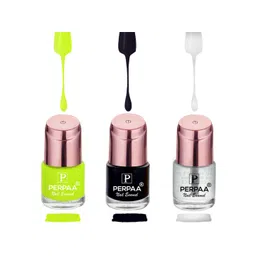 PERPAA Set of 3 Quick-Drying Long-Lasting Gel Based Gloss Nail Polish - 6 ml each-picture-20