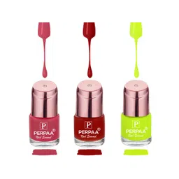 PERPAA Set Of 3 Quick-Drying Long-Lasting Gel Based Nail Polishes - 6 ml Each-picture-40