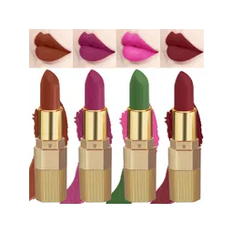 PERPAA Set of 4 Xpression Weightless Matte Long-Lasting Waterproof Lipsticks 3.5 g Each - Rust Brown 301 - Magenta 302 - Maroon 304 -Natural Pink 305-picture-13