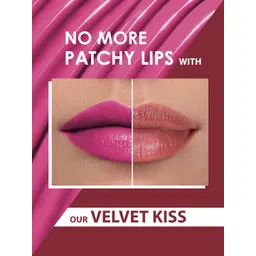 PERPAA Velvet Kiss Matte Waterproof Non-Transfer Liquid Lipsticks- 3.5 ml - Dark Pink image 5