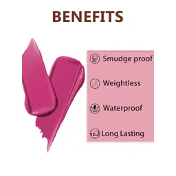 PERPAA Velvet Kiss Matte Waterproof Non-Transfer Liquid Lipsticks- 3.5 ml - Dark Pink image 3