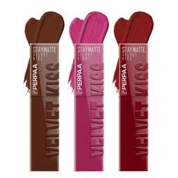 PERPAA Velvet Kiss Set Of 3 Waterproof Matte Lipstick -3.5 ml Each -Shades 07- 08- 09-picture-22