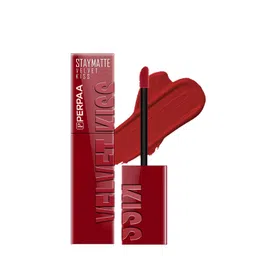 PERPAA Velvet Kiss Stay Matte Waterproof Liquid Lipstick- 3.5 ml- Cherry Red 12-picture-14