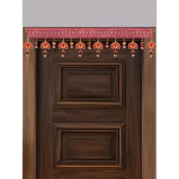 Perpetual Pink & Red Lotus Wall Hanging Latkan-picture-27