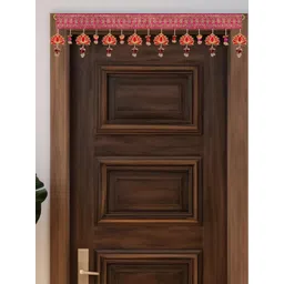 Perpetual Pink & Red Lotus Wall Hanging Latkan-picture-20