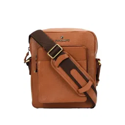 PERQUISITE MARK Brown Solid Medium Cross Body Bag-picture-12