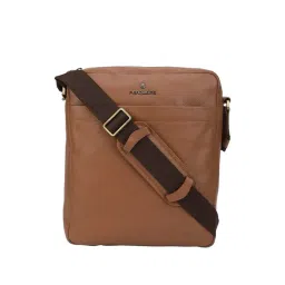 PERQUISITE MARK Brown Solid Medium Cross Body Bag-picture-13