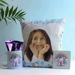 Personalised Cushion With Mug Coaster N Dairy Milk Duo-picture-29