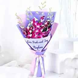 Personalised Daughters Day Orchids Bouquet-picture-13