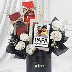 Personalised Gift Box with Chocolates Flowers N Frame-picture-25