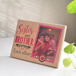Personalised Sibling Wooden Keepsake image 3