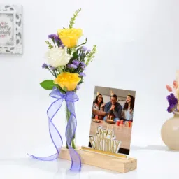 Personalized Blooms And Treat Birthday Combo image 3