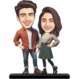 Personalized Caricature Photo Frame, Couple 14, Multicolor, 7 Inches-picture-13