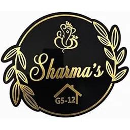 Personalized Name Plate(10 * 12inch) for Home Entrance Outdoor - Acrylic Body, Waterproof | Designer Door Plates for Flat,office Bungalow & Apartment | black & golden (black golden)-picture-13