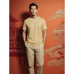 Peter England Casuals Abstract Printed Round Neck T-shirt-picture-17