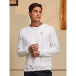 Peter England Casuals Graphic Printed Crew Neck Pullover Sweatshirt-picture-28