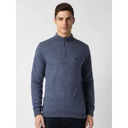 Peter England Casuals Men Blue Sweatshirt-picture-38