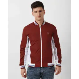 peter england casuals Men Colourblock Regular Fit Bomber Jacket-picture-11