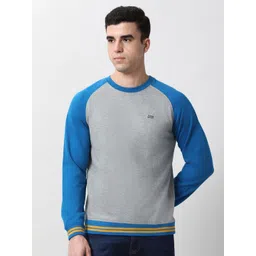 Peter England Casuals Men Colourblocked Sweatshirt-picture-29