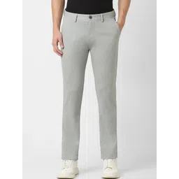 Peter England Casuals Men Cotton Slim Fit Trousers-picture-29