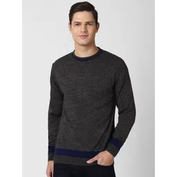 Peter England Casuals Men Grey Pullover-picture-37