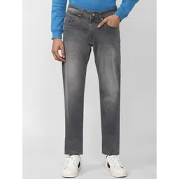Peter England Casuals Men Grey Slim Fit Heavy Fade Jeans-picture-11