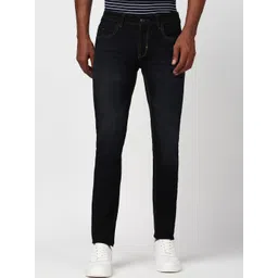Peter England Casuals Men Mid Rise Skinny Fit Clean Look Cotton Jeans-picture-10