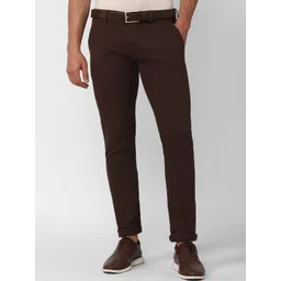 Peter England Casuals Men Mid-Rise Skinny Fit Trousers-picture-14