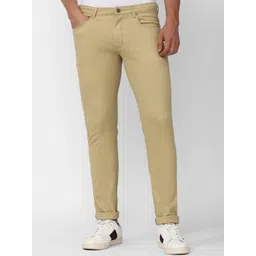 Peter England Casuals Men Mid-Rise Skinny Fit Trousers-picture-34