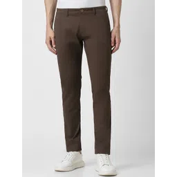 Peter England Casuals Men Mid-Rise Skinny Fit Trousers-picture-36