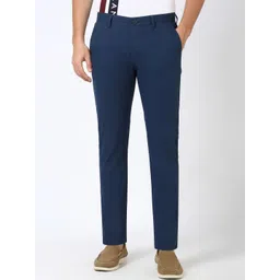 Peter England Casuals Men Mid-Rise Super Slim Fit Regular Trousers-picture-33