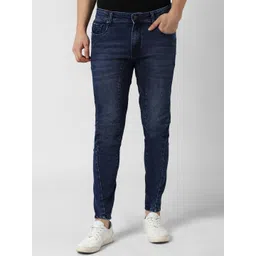 Peter England Casuals Men Navy Blue Slim Fit Light Fade Jeans-picture-17