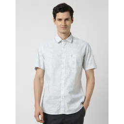 Peter England Casuals Men Printed Slim Fit Cotton Shirt-picture-40