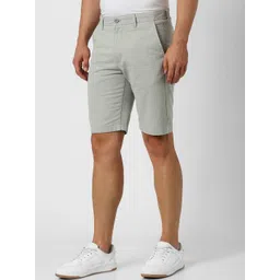 Peter England Casuals Men Pure Cotton Mid-Rise Shorts-picture-12