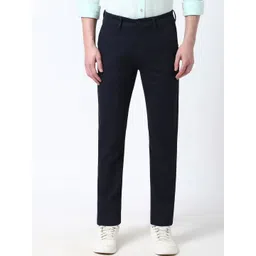 Peter England Casuals Men Slim Fit Cotton Regular Trousers-picture-29