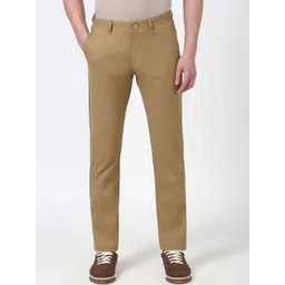 Peter England Casuals Men Slim Fit Cotton Trousers-picture-18