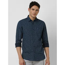 Peter England Casuals Men Slim Fit Floral Opaque Printed Casual Shirt-picture-24