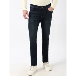 Peter England Casuals Men Slim Fit Heavy Fade Jeans-picture-29