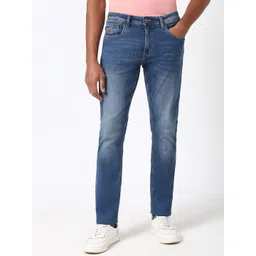 Peter England Casuals Men Slim Fit Mid-Rise Light Fade Jeans-picture-42