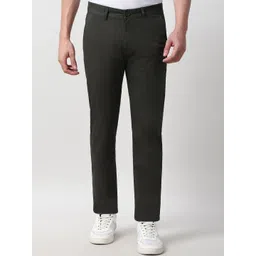 Peter England Casuals Men Slim Fit Mid-Rise Trousers-picture-42