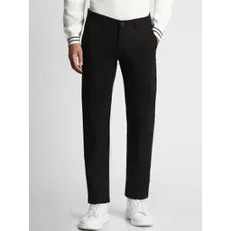 Peter England Casuals Men Slim Fit Solid Trouser-picture-24