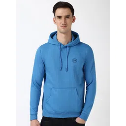Peter England Casuals Men Solid Hood Cotton Pullover Sweatshirt-picture-14