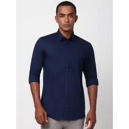 Peter England Casuals Men Solid Spread Collar Casual Shirt-picture-28