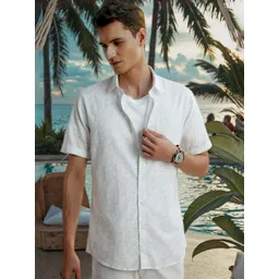 Peter England Casuals Men Spread Collar Floral Printed Cotton Casual Shirt-picture-41