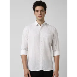 Peter England Casuals Men Spread Collar Floral Printed Cotton Slim Fit Casual Shirt-picture-16