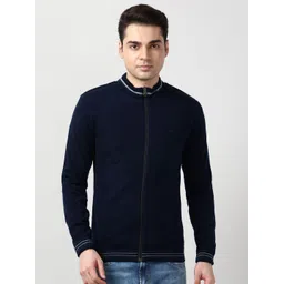 Peter England Casuals Men Striped Cardigan-picture-21