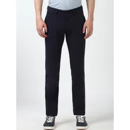Peter England Casuals Men Super Slim Fit Cotton Regular Trousers-picture-40