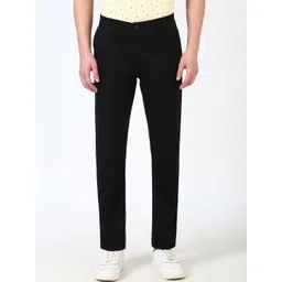 Peter England Casuals Men Super Slim Fit Cotton Solid Trousers-picture-38