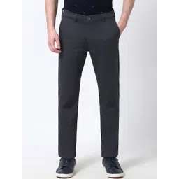 Peter England Casuals Men Super Slim Fit Mid-Rise Formal Trousers-picture-32