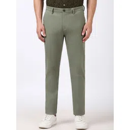 Peter England Casuals Men Super Slim Fit Solid Trousers-picture-31
